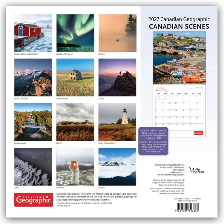 Produktbild: Canadian Scenes &ndash; Kanadische Landschaften 2027 &ndash; 16-Monatskalender
