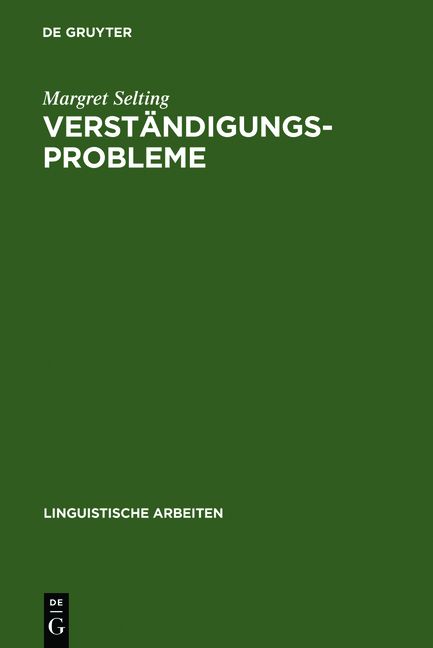 Produktbild: Verst&auml;ndigungsprobleme
