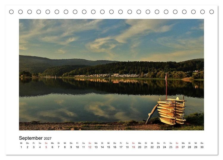 Produktbild: Morgens am Edersee (Tischkalender 2027 DIN A5 quer), CALVENDO Monatskalender