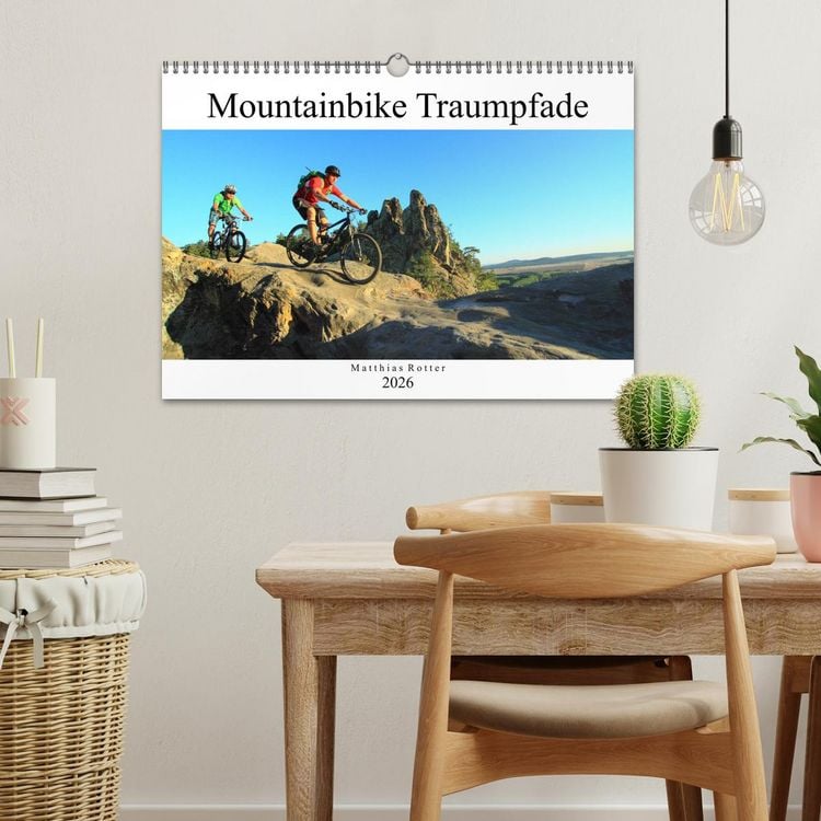 Produktbild: Mountainbike Traumpfade (Wandkalender 2026 DIN A3 quer), CALVENDO Monatskalender