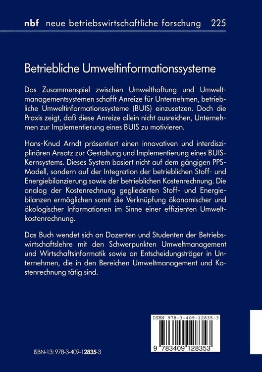 Produktbild: Betriebliche Umweltinformationssysteme