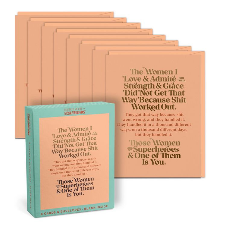 Produktbild: Em & Friends Elizabeth Gilbert Women I Love & Admire Boxed Cards Singles