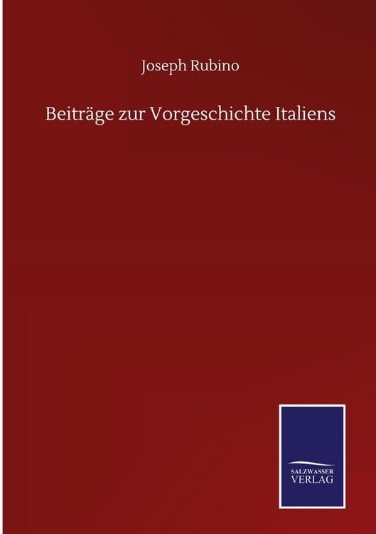 Produktbild: Beitr&auml;ge zur Vorgeschichte Italiens