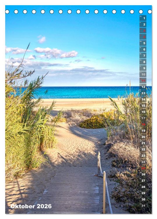 Produktbild: FUERTEVENTURA S&uuml;dsee-Flair (Tischkalender 2026 DIN A5 hoch), CALVENDO Monatskalender
