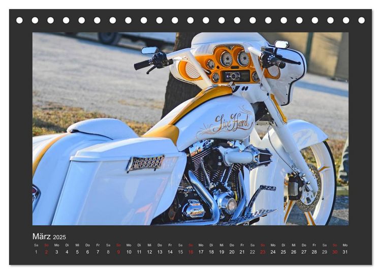 Produktbild: BEST OF HARLEY-DAVIDSON BAGGER-STYLE (Tischkalender 2025 DIN A5 quer), CALVENDO Monatskalender
