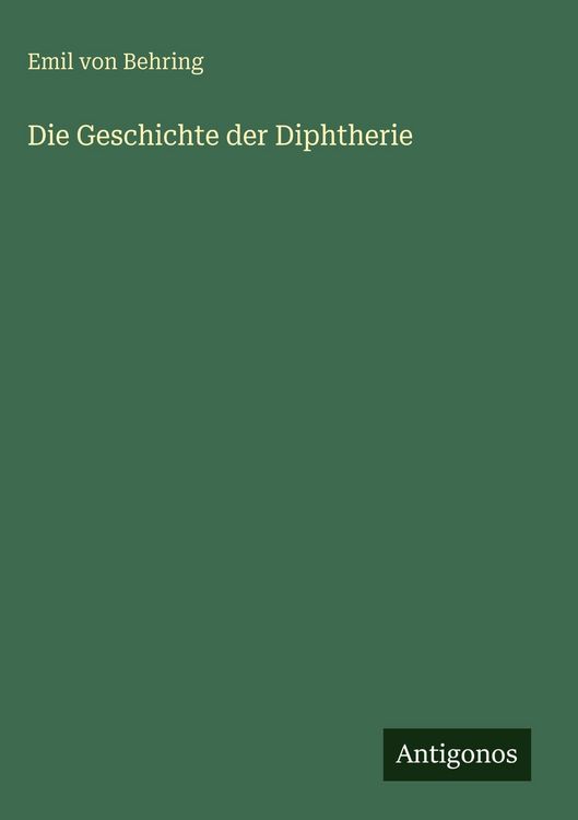 Produktbild: Die Geschichte der Diphtherie