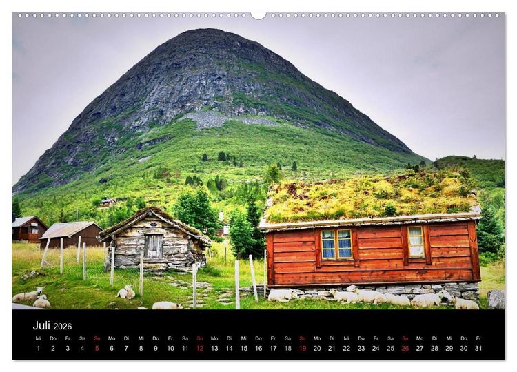 Produktbild: Atemberaubendes Norwegen (hochwertiger Premium Wandkalender 2026 DIN A2 quer), Kunstdruck in Hochglanz