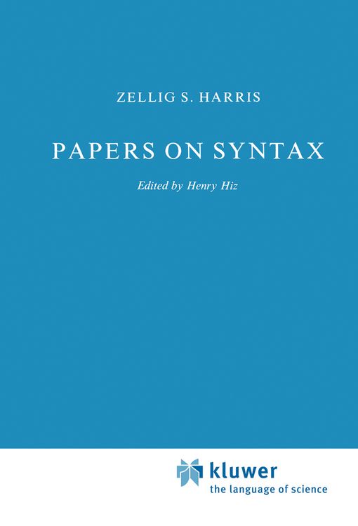 Produktbild: Papers on Syntax