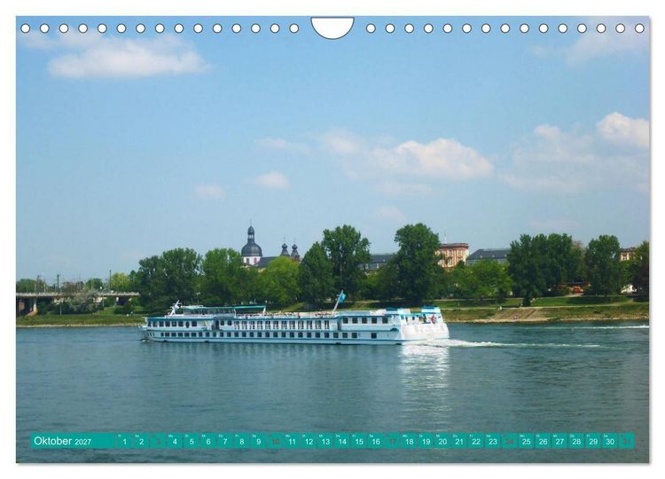Produktbild: Gr&uuml;nes Mannheim (Wandkalender 2027 DIN A4 quer), CALVENDO Monatskalender
