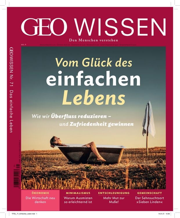 Produktbild: GEO Wissen / GEO Wissen 71/2020 - Vom Gl&uuml;ck des einfachen Lebens