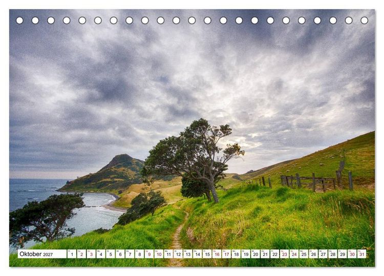 Produktbild: Neuseeland - Die sch&ouml;nsten Orte am anderen Ende der Welt (Tischkalender 2027 DIN A5 quer), CALVENDO Monatskalender