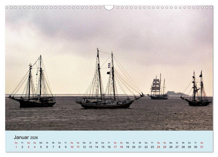 Produktbild: Parade der Windjammer - 2026 (Wandkalender 2026 DIN A3 quer), CALVENDO Monatskalender