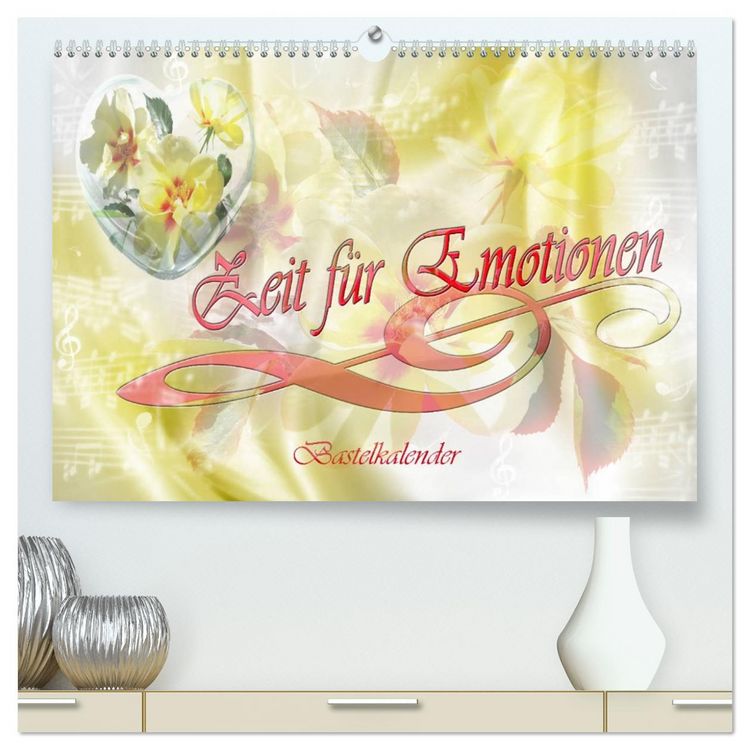 Produktbild: Zeit f&uuml;r Emotionen Bastelkalender (hochwertiger Premium Wandkalender 2026 DIN A2 quer), Kunstdruck in Hochglanz