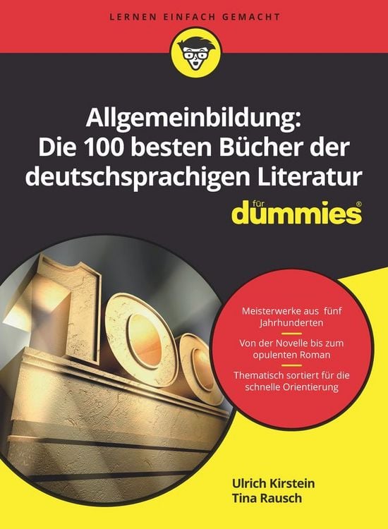 Produktbild: Allgemeinbildung: Die 100 besten B&uuml;cher der deutschsprachigen Literatur f&uuml;r Dummies