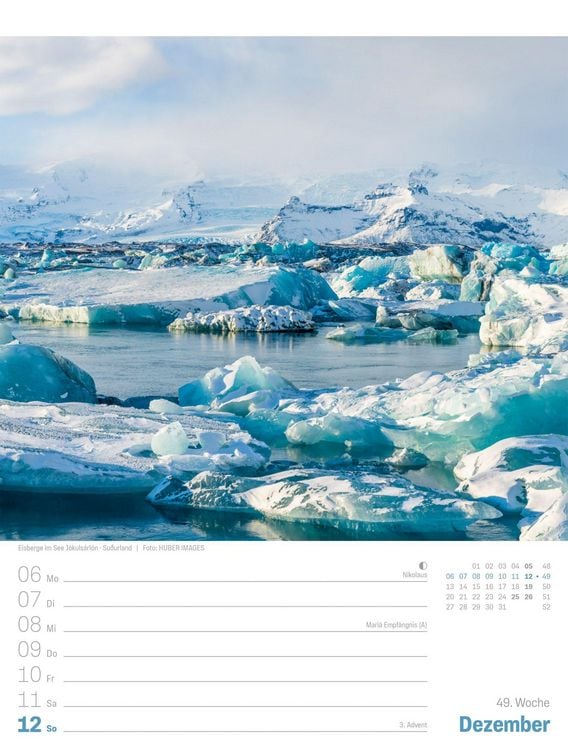 Produktbild: Island Wochenplaner Kalender 2027 | Die Insel aus Feuer und Eis