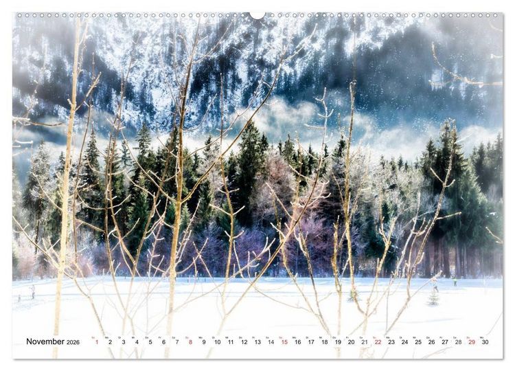 Produktbild: WINTERZAUBER Reit im Winkl und Umgebung (Wandkalender 2026 DIN A2 quer), CALVENDO Monatskalender