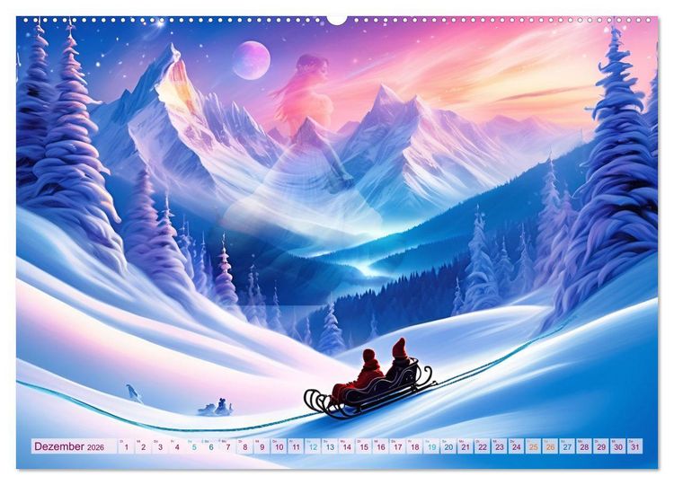 Produktbild: Clara tr&auml;umt - M&auml;rchenhafte Traumfantasien (hochwertiger Premium Wandkalender 2026 DIN A2 quer), Kunstdruck in Hochglanz