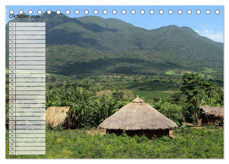 Produktbild: Abenteuer &Auml;thiopien (Tischkalender 2026 DIN A5 quer), CALVENDO Monatskalender