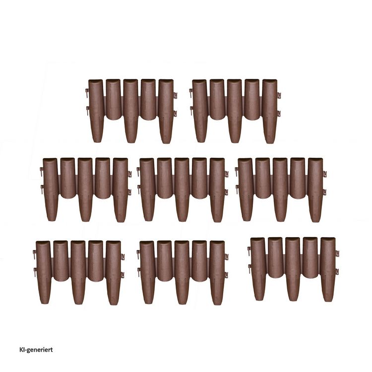 Produktbild: HTI-Living HTI-Living Beeteinfassung Palisade 8-teilig Nessa