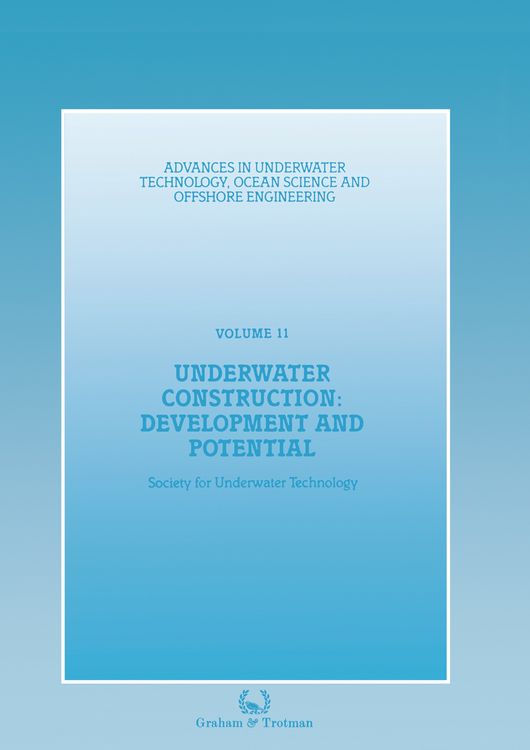 Produktbild: Underwater Construction: Development and Potential