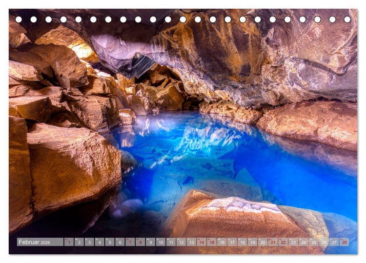 Produktbild: Im Bann des Nordens - Island (Tischkalender 2026 DIN A5 quer), CALVENDO Monatskalender