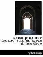 Produktbild: Das Homerproblem in Der Gegenwart. Prinzipien Und Methoden Der Homerkl Rung