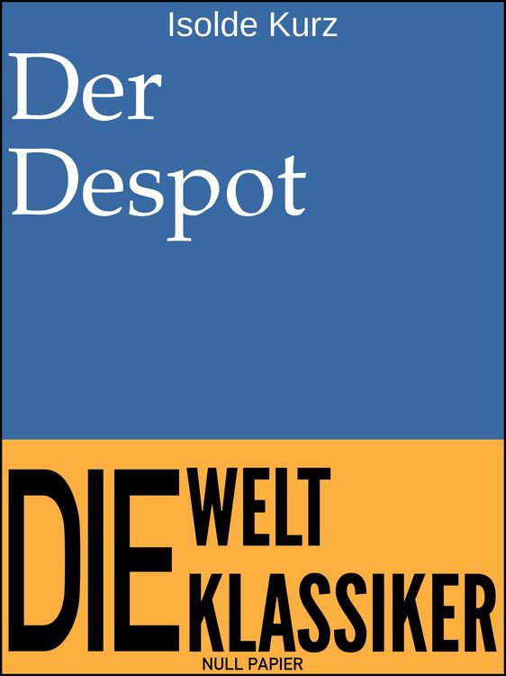 Produktbild: Der Despot