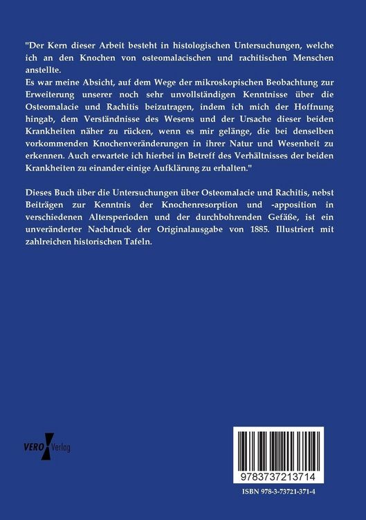 Produktbild: Untersuchungen &uuml;ber Osteomalacie und Rachitis