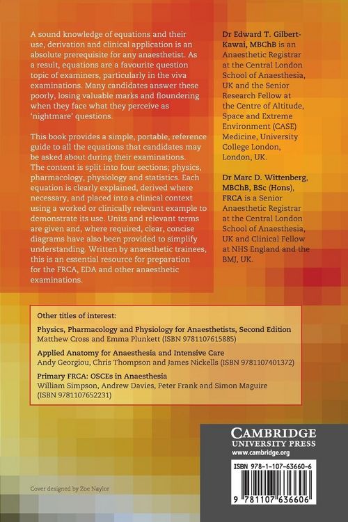 Produktbild: Essential Equations for Anaesthesia