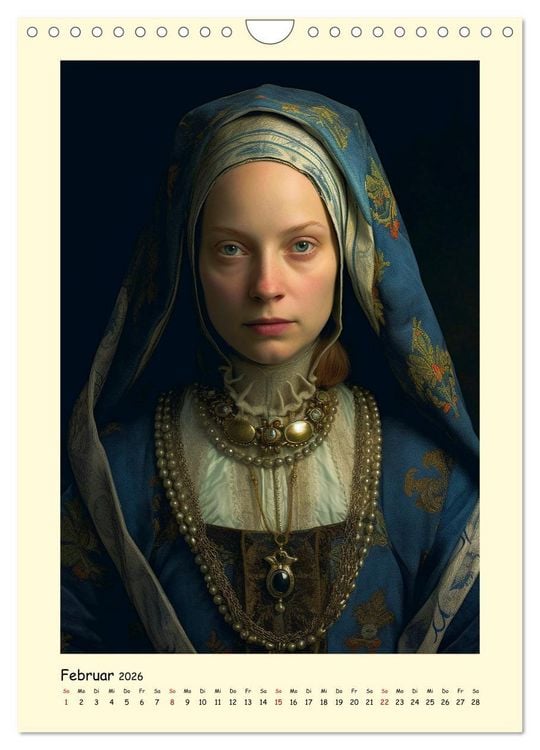 Produktbild: Mittelalter Portraits. Inspiriert vom K&ouml;nigshaus der Tudors (Wandkalender 2026 DIN A4 hoch), CALVENDO Monatskalender