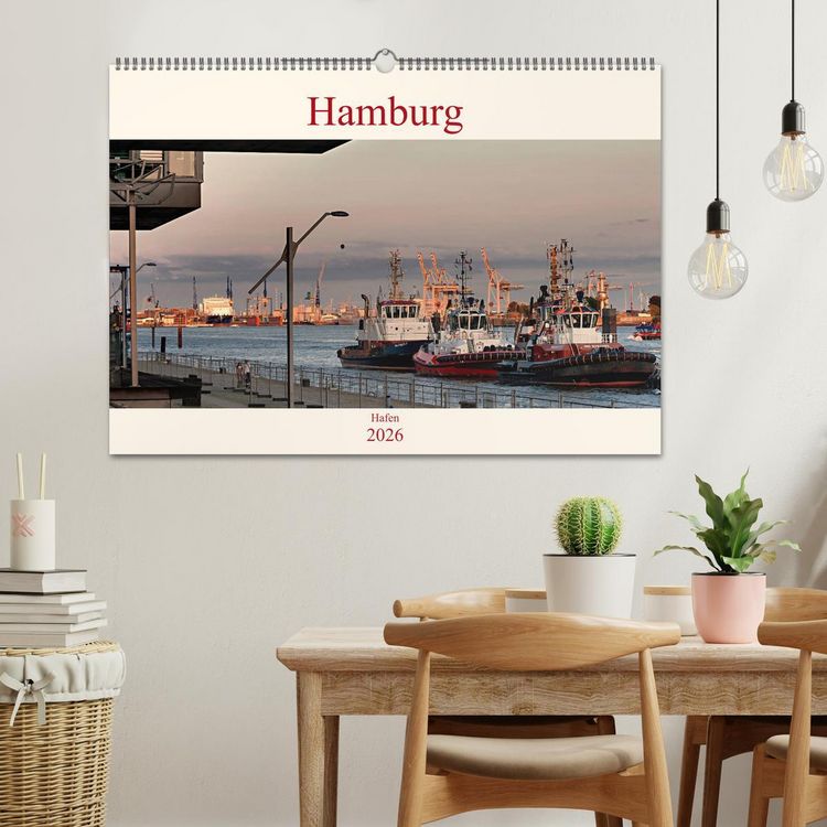 Produktbild: Hamburg Hafen (Wandkalender 2026 DIN A2 quer), CALVENDO Monatskalender