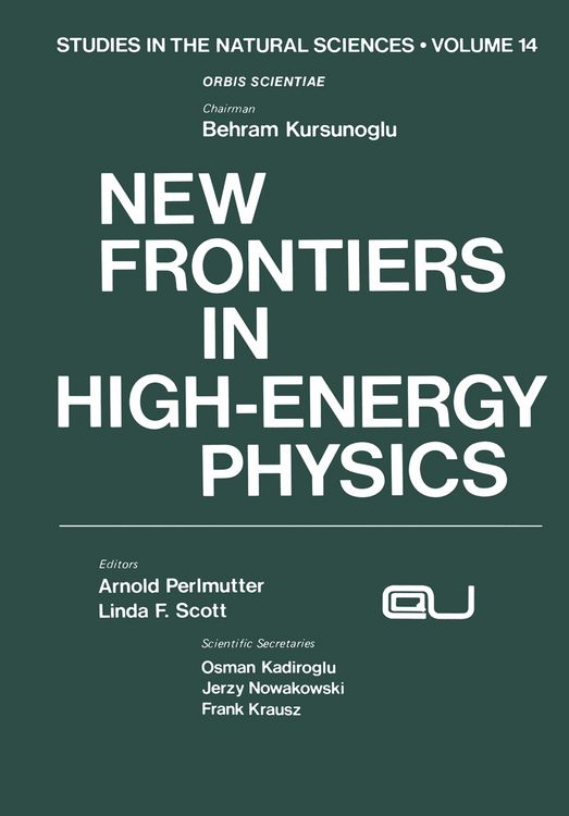 Produktbild: New Frontiers in High-Energy Physics