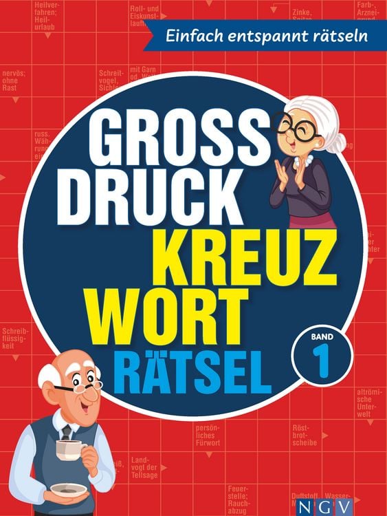 Produktbild: Gro&szlig;druck Kreuzwortr&auml;tsel Band 1 I R&auml;tselbuch f&uuml;r Senioren & Rentner
