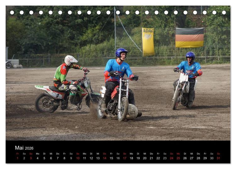Produktbild: Motorsport: Motoball (Tischkalender 2026 DIN A5 quer), CALVENDO Monatskalender