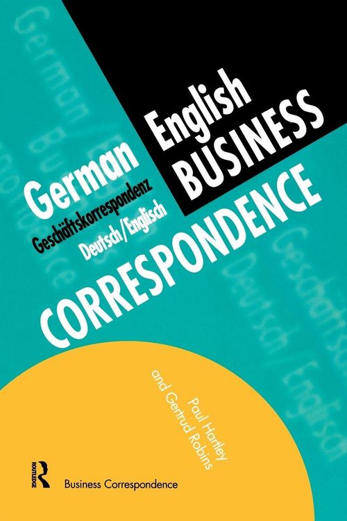 Produktbild: German/English Business Correspondence