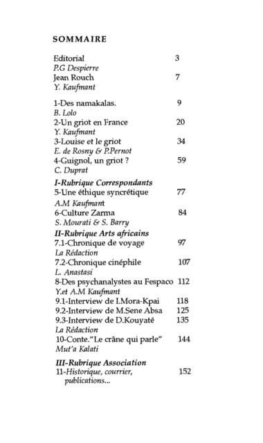 Produktbild: Le griot, le psychanalyste et le cinema africain