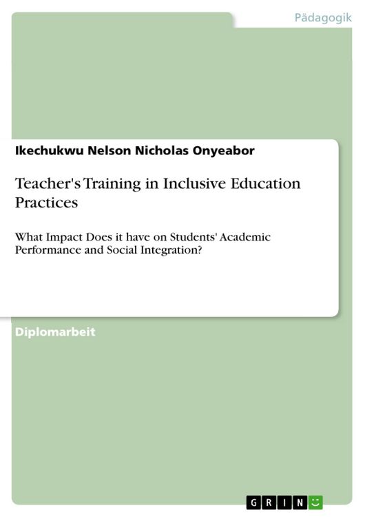 Produktbild: Teacher's Training in Inclusive Education Practices