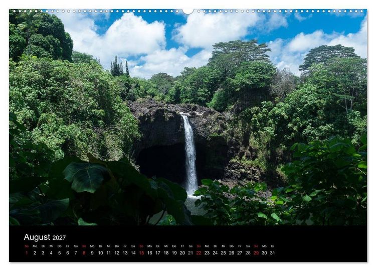 Produktbild: Hawaiianische Tr&auml;ume Big Island (hochwertiger Premium Wandkalender 2027 DIN A2 quer), Kunstdruck in Hochglanz