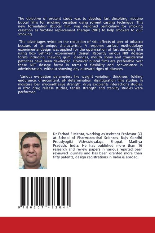 Produktbild: Formulation and Characterization of Nicotine Buccal Film