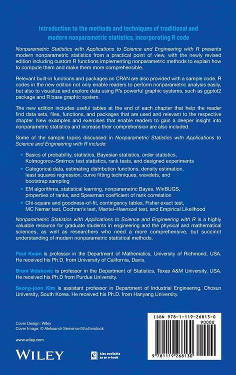 Produktbild: Nonparametric Statistics with Applications to Science and Engineering with R