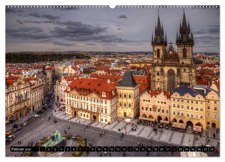 Produktbild: Europ&auml;ische St&auml;dte (hochwertiger Premium Wandkalender 2026 DIN A2 quer), Kunstdruck in Hochglanz