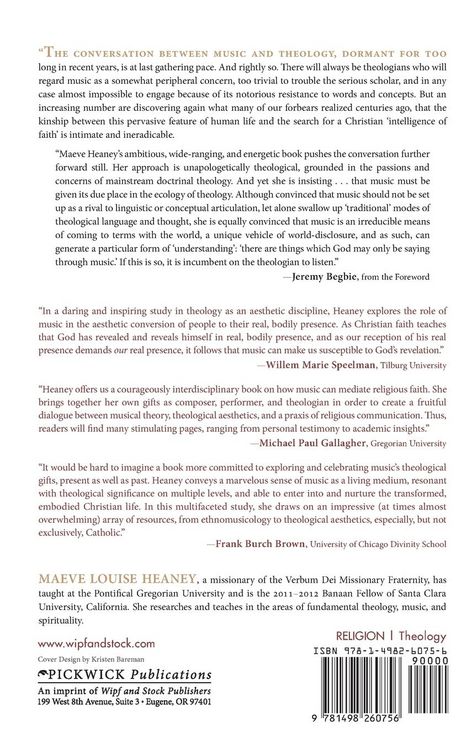 Produktbild: Music as Theology