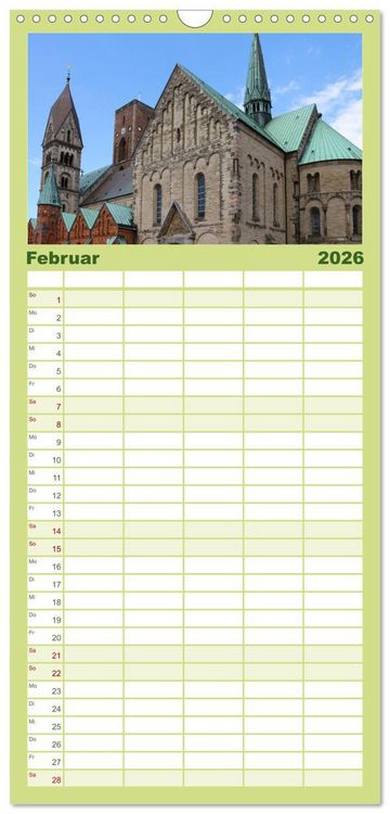 Produktbild: Familienplaner 2026 - Ribe, D&auml;nemarks alte Stadt mit Mittelaltercharme und Wikinger-Vergangenheit mit 5 Spalten (Wandkalender, 21 x 45 cm) CALVENDO