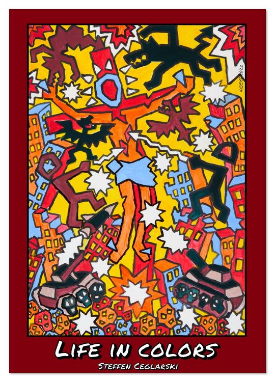 Produktbild: Life in Colors (Wandkalender 2026 DIN A2 hoch), CALVENDO Monatskalender