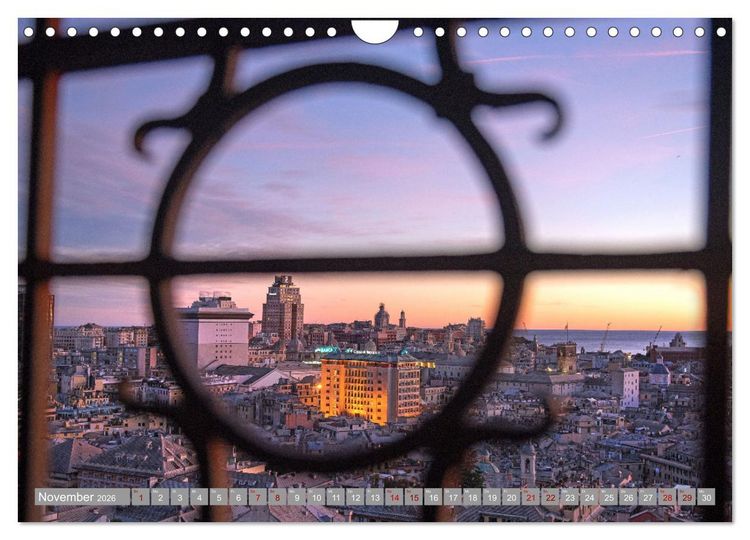 Produktbild: Die zeitlose Sch&ouml;nheit von Genua (Wandkalender 2026 DIN A4 quer), CALVENDO Monatskalender