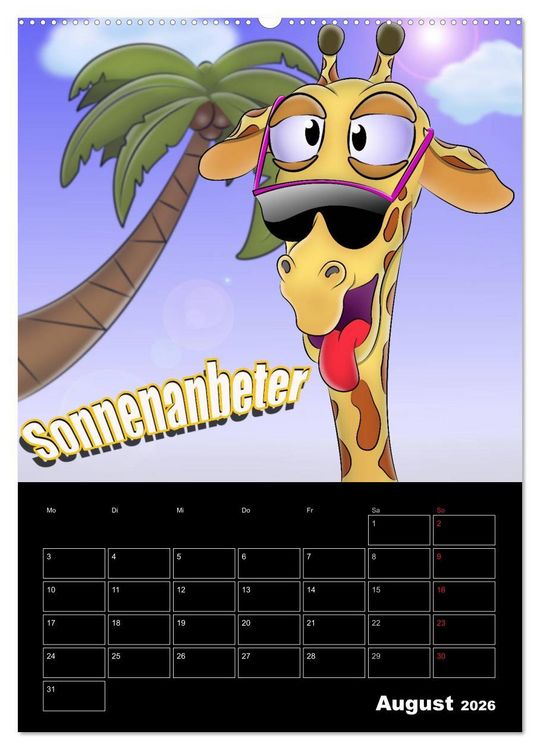 Produktbild: Cartoons - mir doch Bockwurscht (hochwertiger Premium Wandkalender 2026 DIN A2 hoch), Kunstdruck in Hochglanz