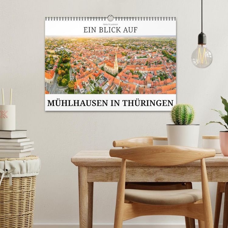 Produktbild: Ein Blick auf M&uuml;hlhausen in Th&uuml;ringen (Wandkalender 2026 DIN A3 quer), CALVENDO Monatskalender