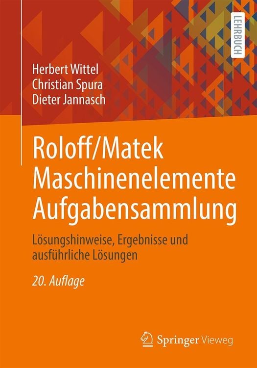 Produktbild: Roloff/Matek Maschinenelemente Aufgabensammlung
