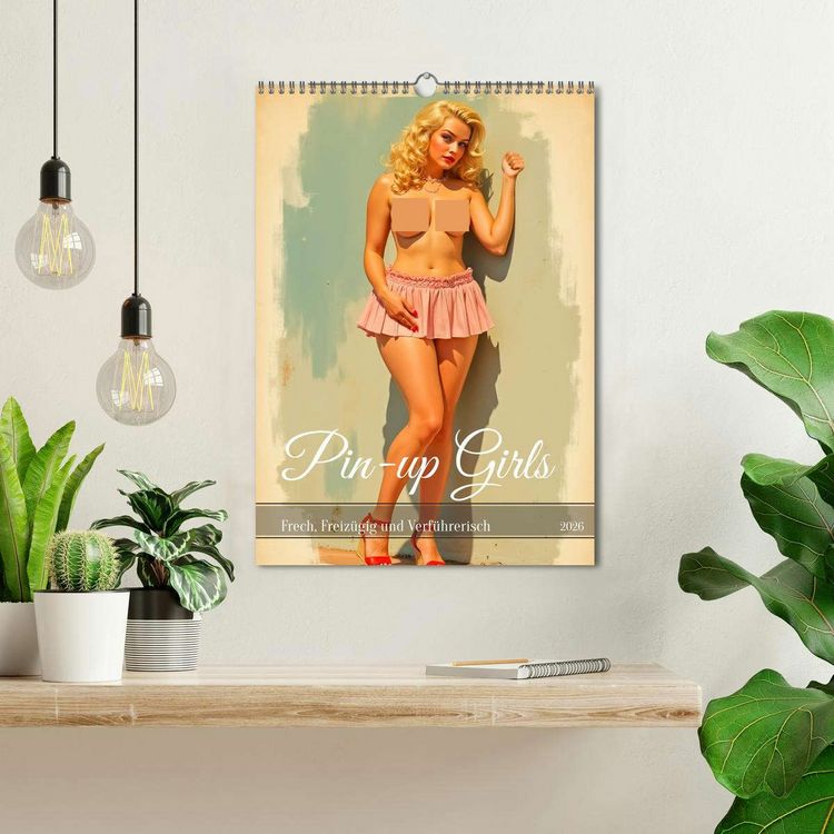 Produktbild: Pin-up Girls - Frech, Freiz&uuml;gig und Verf&uuml;hrerisch (Wandkalender 2026 DIN A3 hoch), CALVENDO Monatskalender