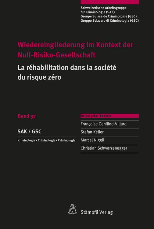 Produktbild: Wiedereingliederung im Kontext der Null-Risiko-Gesellschaft
